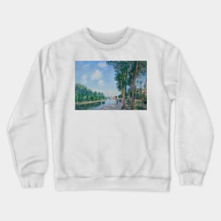 Saint-Mammes. June Sunshine by Alfred Sisley Crewneck Sweatshirt